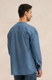 Light Wash Denim Tunic-SWS704125