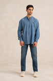 Light Wash Denim Tunic-SWS704125