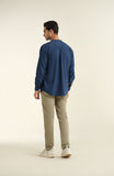 Dark Blue Denim Tunic-SWS705125