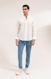 Men's Cotton Linen Shirt-Regular Fit-SWS711A125