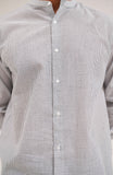 Men's Cotton Linen Shirt-Regular Fit-SWS711B125