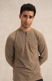 Pique Henley In Green-SWS806A225