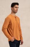 Pique Henley In Rust-SWS806B225