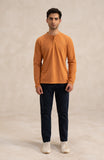 Pique Henley In Rust-SWS806B225