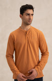 Pique Henley In Rust-SWS806B225