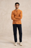 Pique Henley In Rust-SWS806B225
