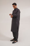 Men's Kurta Shalwar Suit-Regular Fit-SMS714125