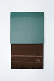 Dark Brown Fine Wool Shawl
