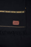 Navy Blue Fine Wool Shawl