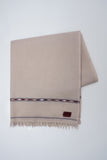 Beige Fine Wool Shawl