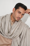 Beige Fine Wool Shawl