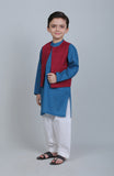 ROUND NECK JACQUARD WAIST COAT