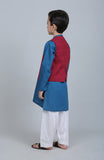 ROUND NECK JACQUARD WAIST COAT