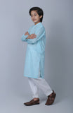SCHIFFLI EMBROIDERD BOYS KURTA