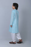 SCHIFFLI EMBROIDERD BOYS KURTA