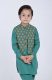 PRINTED WAISTCOAT 3PCS SUIT