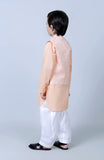 Paste Printed & Embroidered Wastcoat 3Pc