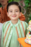 PASTE PRINTED & EMBROIDERED WAISTCOAT 3PC
