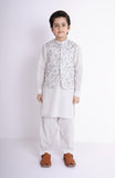 PRINTED WAISTCOAT 3PCS INFANT SUIT