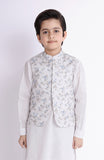 PRINTED WAISTCOAT 3PCS INFANT SUIT