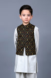 PRINTED WAISTCOAT 3PCS SUIT