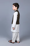 PRINTED WAISTCOAT 3PCS SUIT