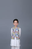 PRINTED WAISTCOAT 3PCS SUIT