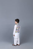PRINTED WAISTCOAT 3PCS SUIT