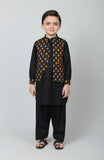 PRINTED WAISTCOAT 3PCS SUIT