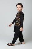 PRINTED WAISTCOAT 3PCS SUIT