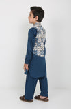 PRINTED WAISTCOAT 3PCS SUIT