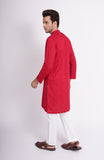 EMBROIDERED SCHIFLI MENS KURTA