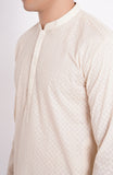 Embroidered Schiffli Men Kurta