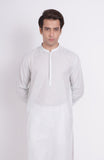 Self Jacquard  Mens Kurta