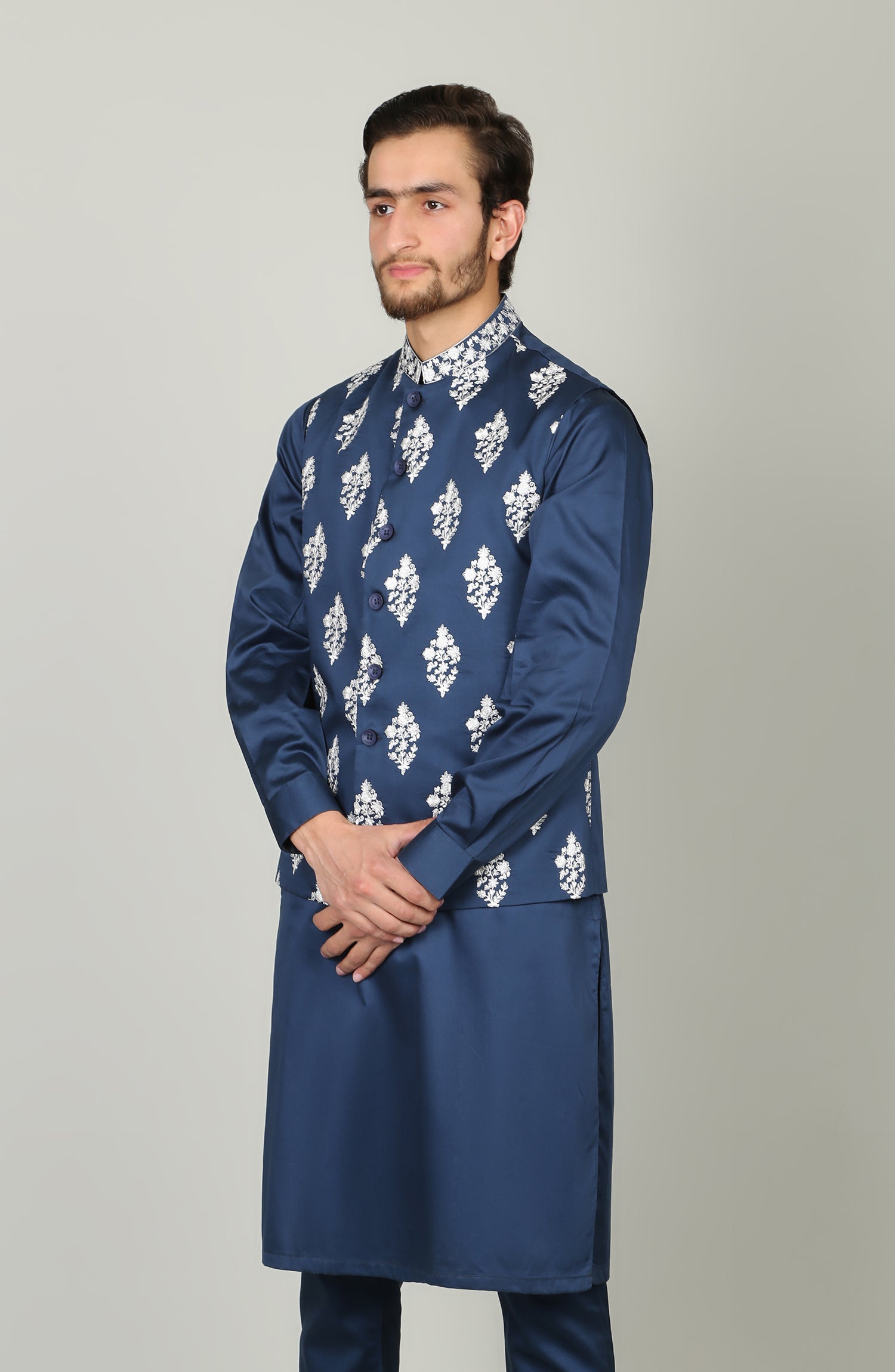 EMBROIDERED WAISTCOAT MENS SUIT