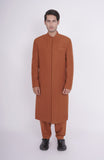 TWEED WOOL LONG LENGTH SHERWANI