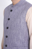 Yarn Dyed Khaddar Mens Waistcoat