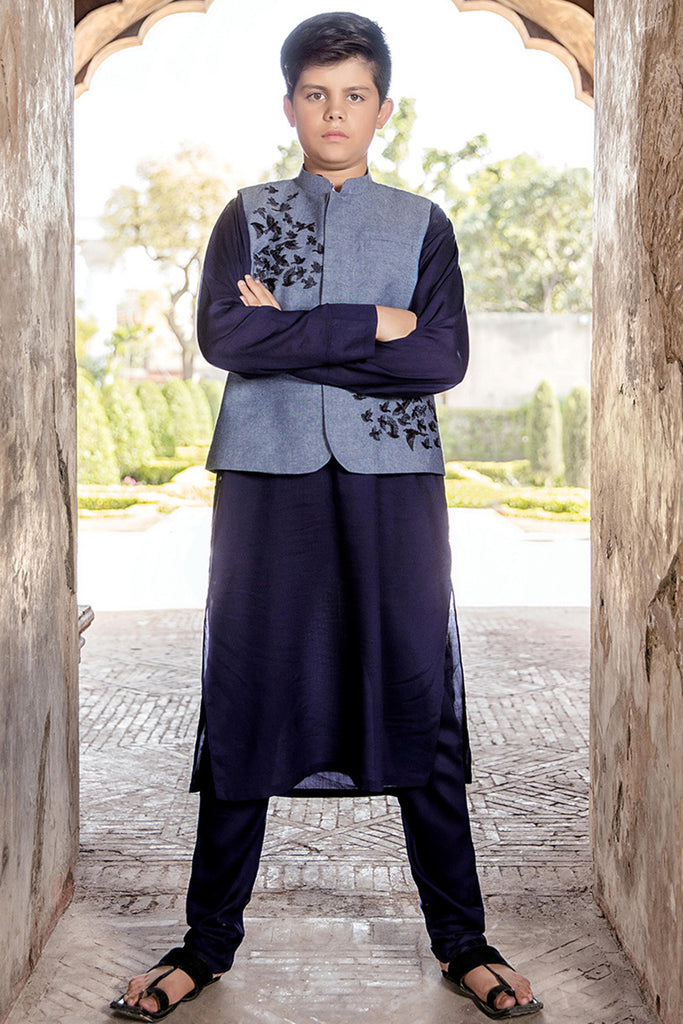 Band Collar Suit Shahnameh Pakistan