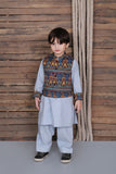 PAISLEY PRINT 3 PCS SUIT