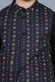 PRINTED WAISTCOAT 3PCS SUIT