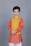 PRINTED WAISTCOAT 3PCS SUIT