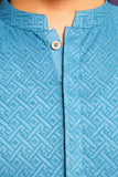 Puzzle Pattern Shiffli Kurta