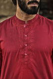 Placket Embroidered Kurta