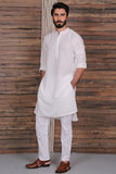 Hidden Placket Embroidrd Kurta