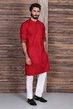 Self Jacquard Kurta