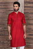 Self Jacquard Kurta