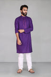 Embroidered Jacquard Kurta