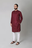 Embroidered Jacquard Kurta