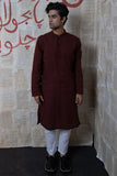Self Jacquard Mens Kurta
