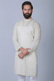 Schiffli Embroidered Kurta
